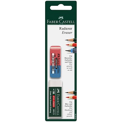 Набор ластиков Faber-Castell, 2шт., блистер