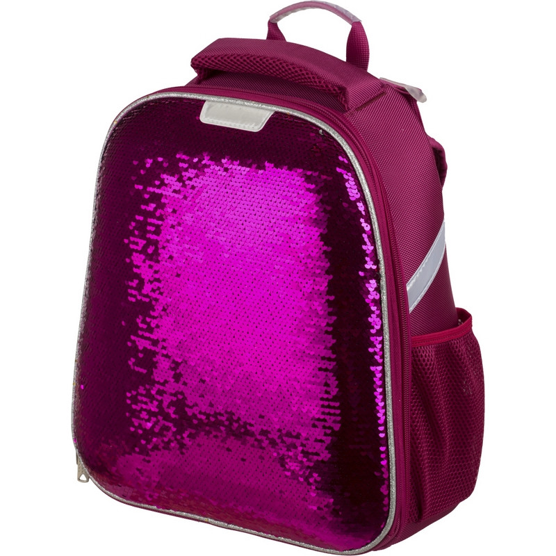 Ранец №1 School анатомический Sparkle Pink (пайетки двусторонние)