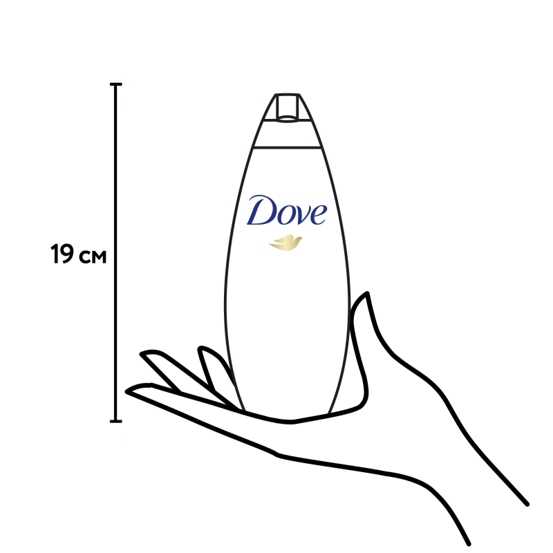 Крем-гель для душа Dove Глубокое Питание и Увлажнение 250 мл