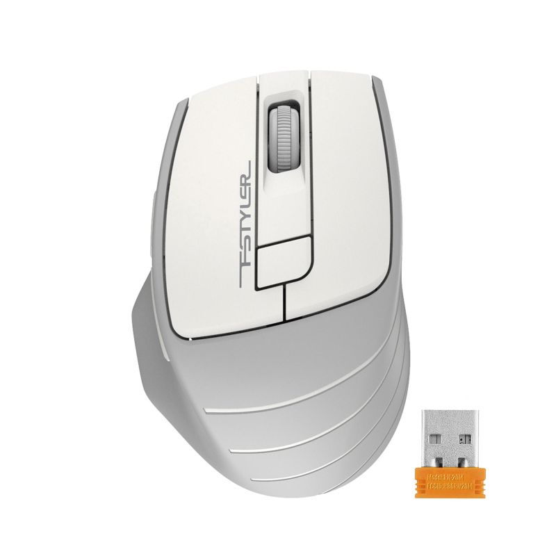 Мышь компьютерная A4Tech Fstyler (FG30S WHITE)бел/сер/2000dpi/беспровод/6кн