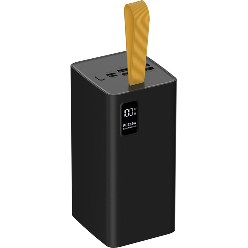 Внешний аккумулятор PERO PB10 60000 mAh, Li-Pol, output USB-C + 4USB-A, черный