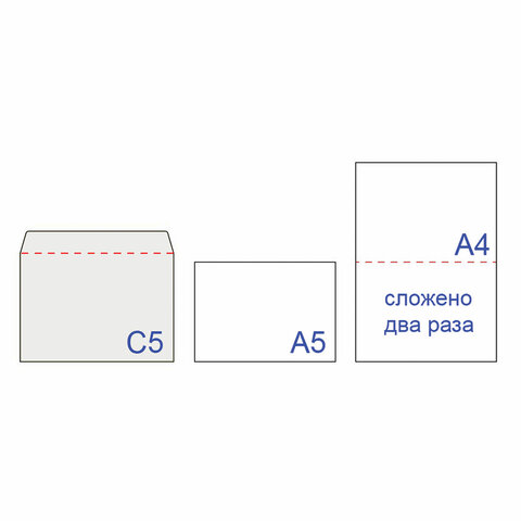 Конверты С5 (162×229 мм), отрывная лента, Куда-Кому, внутренняя запечатка, 80 г/м2, КОМПЛЕКТ 100 шт., BRAUBERG, 112188