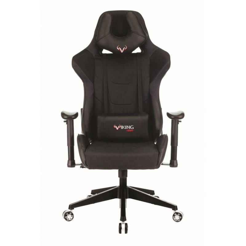 превью Кресло игровое Viking 4 Aero черное (пласитик/искусственная кожа/ткань)