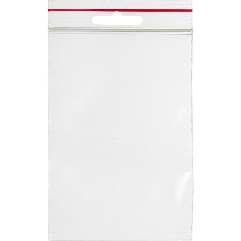 Пакет с замком (Zip Lock) 8×12 см с европодвесом, 60 мкм, 100 шт/уп