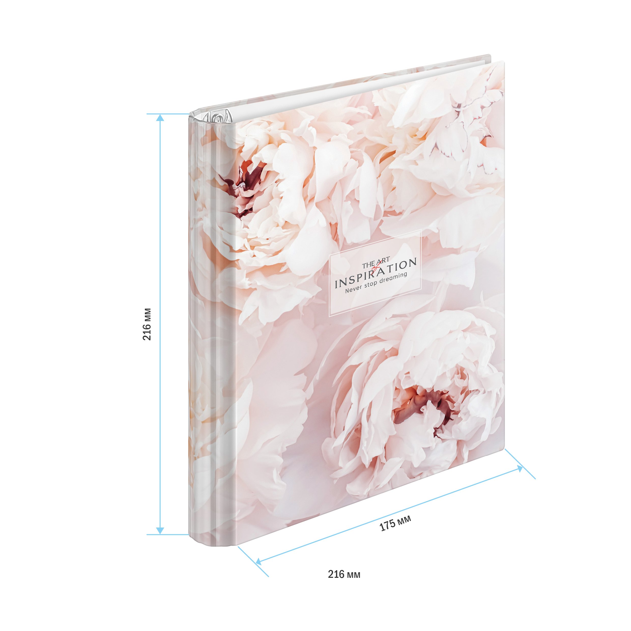 Тетрадь на кольцах А5, 120л., 7БЦ, ArtSpace «Цветы. Flowers for inspiration», глянцевая ламинация