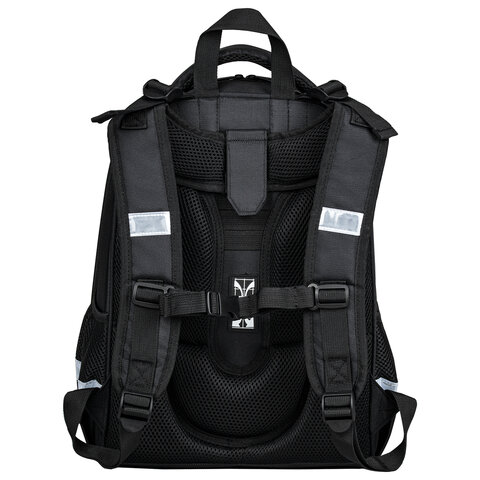 Ранец BRAUBERG SHINY, 2 отделения, «Tiger», СВЕТЯЩИЙСЯ РИСУНОК, 36×28х14 см