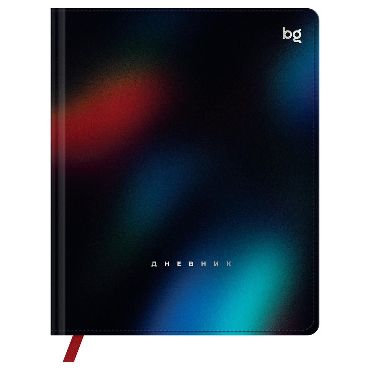 превью Дневник 1-11 кл. 48л. (твердый) BG «Gradient. Black», иск. кожа, печать, тиснение фольгой, ляссе