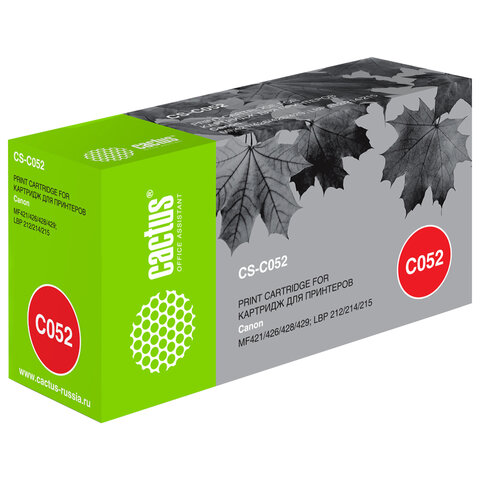 превью Картридж лазерный CACTUS (CS-C052) для Canon MF421/426/428/429/LBP 212/214/215, ресурс 3100 страниц