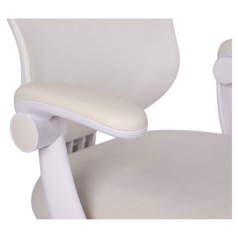 Кресло детское с подставкой для ног BRABIX «Sky MG-206», велюр, бежевое