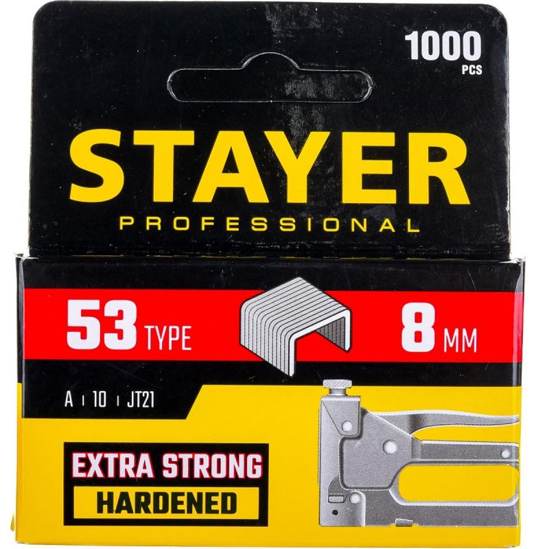 превью Скобы для степлера 8 мм тип 53 1000 шт STAYER 3159-08_z02