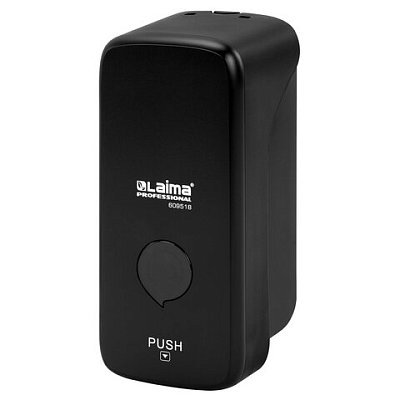 Дозатор для жидкого мыла LAIMA PROFESSIONAL PREMIUM BLACK, НАЛИВНОЙ, 0.5 л, черный, ABS-пластик