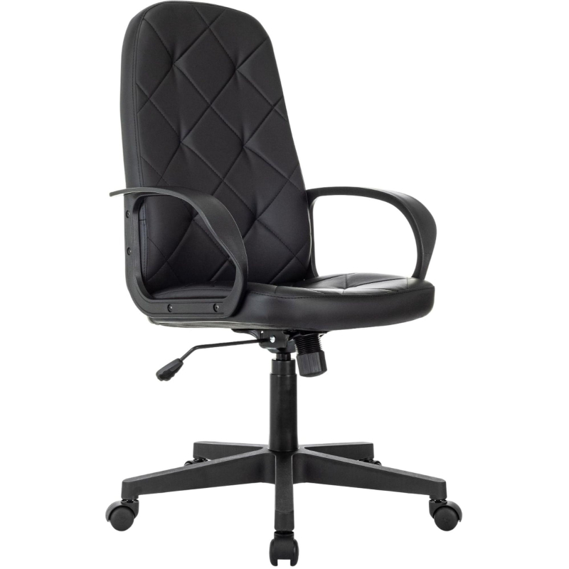 Кресло VB_EChair 602 PU черный эко. кожа крестов. пластик