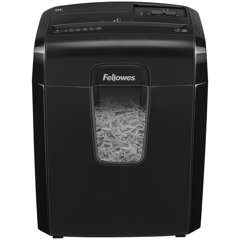 Уничтожитель документов Fellowes Powershred 8C, 4-й уровень секретности объем корзины 14 л