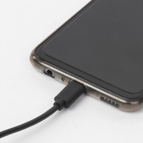 Кабель USB 2.0-micro USB, 1 м, SONNEN, медь, для передачи данных и зарядки, черный