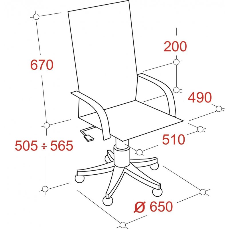 Кресло для руководителя Easy Chair 695 TPU бежевое (экокожа, пластик)