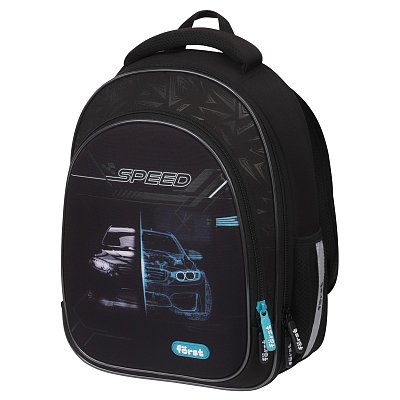 Ранец Först F-Light «Racing speed» 36×27×15см, 2 отделения, 2 кармана, анатомическая спинка