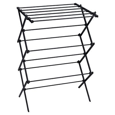 Сушилка напольная МИНИ для белья раскладная, 6 уровней, 10 метров, LAIMA HOME LADDER BLACK