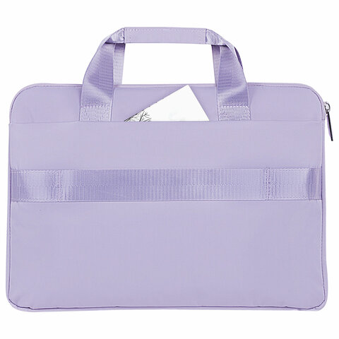 Сумка портфель HEIKKI ULTRA (ХЕЙКИ) с отделением для ноутбука 15.6", Lavender, лавандовая, 28×39х3 см