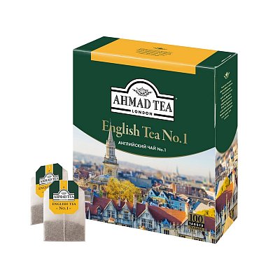 Чай Ahmad English №1 (черный, 100пак/уп)