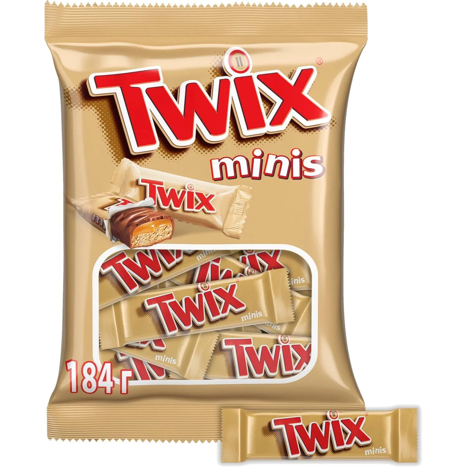 Шоколадный батончик Twix minis 184 г