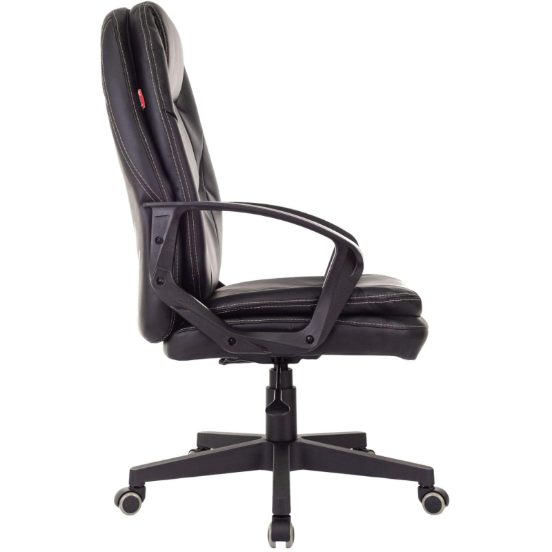 Кресло VB_EChair 668LT PU черный эко. кожа крестов. пластик