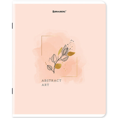 Тетради ДЭК А5 48 л. КОМПЛЕКТ 5 шт. BRAUBERGклеткаматовая ламинацияфольга«Pastel Art»404678