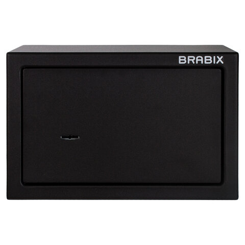 Сейф мебельный BRABIX «SF-200KL», 200×310×200 мм, ключевой замок, черный, 291144