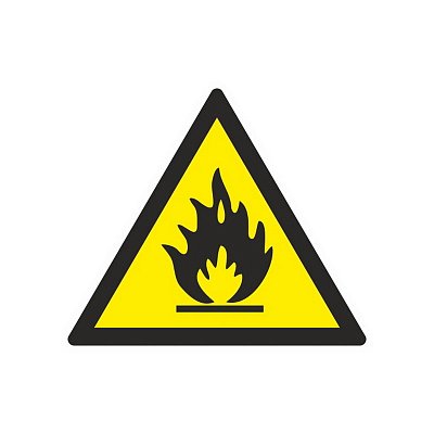 W01 Пожароопасно. Легковоспламеняющие вещества (плёнка ПВХ, 200х200)