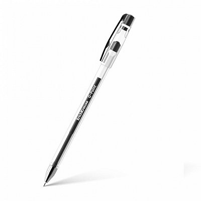 Ручка гелевая ERICH KRAUSE «G-Point», ЧЕРНАЯ, игольчатый узел 0.38 мм, линия письма 0.25 мм