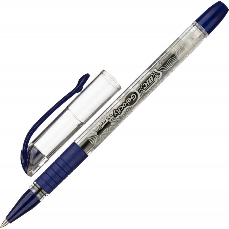 Ручка гелевая Bic Gelocity Stic синяя (толщина линии письма 0.27мм)