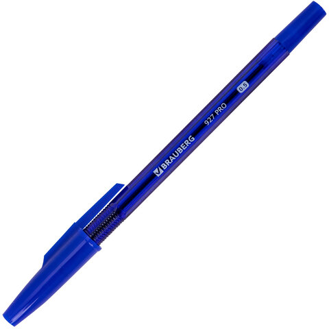 Ручки шариковые BRAUBERG 927 PRO «WRITING 3.0», КОМПЛЕКТ 12 ШТ., СИНИЕ, пишущий узел 0.5 мм, линия письма 0.25 мм
