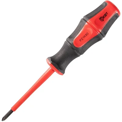 Отвертка диэлектрическая PZ1×80 серия профи (квт) 78613