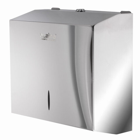 превью Диспенсер для полотенец LAIMA PROFESSIONAL INOX, (H3), V(ZZ), нержавеющая сталь, зеркальный, 605697