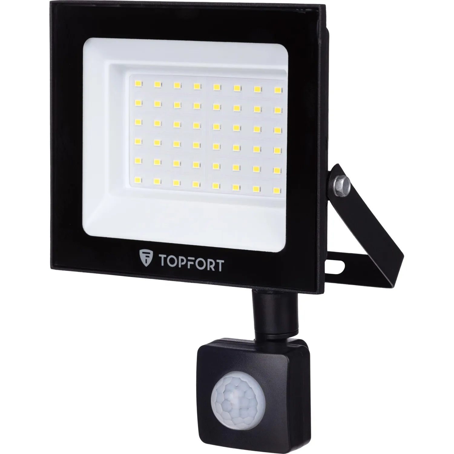 Прожектор светодиодный уличный TOPFORT FL MS 50Вт 6500К 4250Лм IP65 с датчиком движения