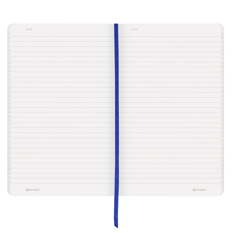 Блокнот А5 (130×210 мм), BRAUBERG ULTRA, под кожу, 80 г/м2, 96 л., линия, темно-синий