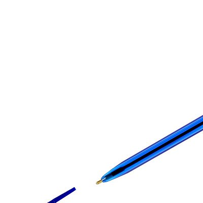 Ручка шариковая СТАММ «049» синяя, 0.7мм, тонированный корпус
