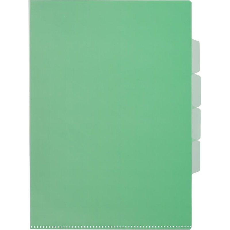 Папка-уголок А4 в ассортименте 150 мкм (10 штук в упаковке, 3 отделения)