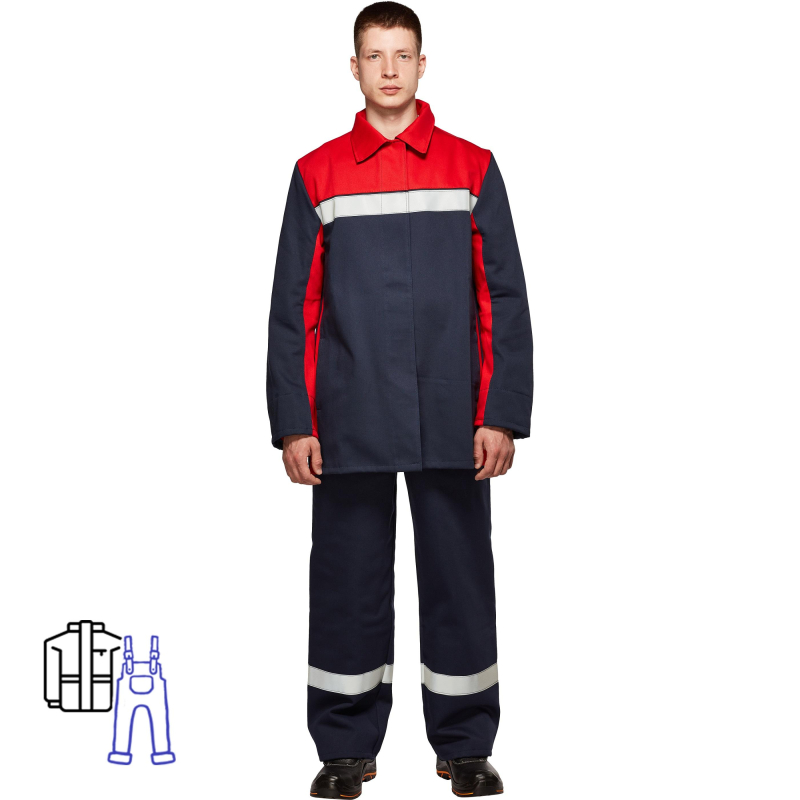 Костюм сварщика Арсенал 100% х/б 450г/м2 (модель КС05) (р.64-66)170-176