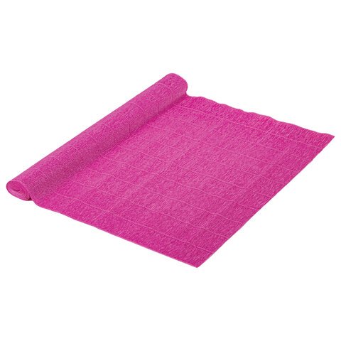 Бумага гофрированная (ИТАЛИЯ) 140 г/м2, светло-малиновая (970), 50×250 см, BRAUBERG FLORE