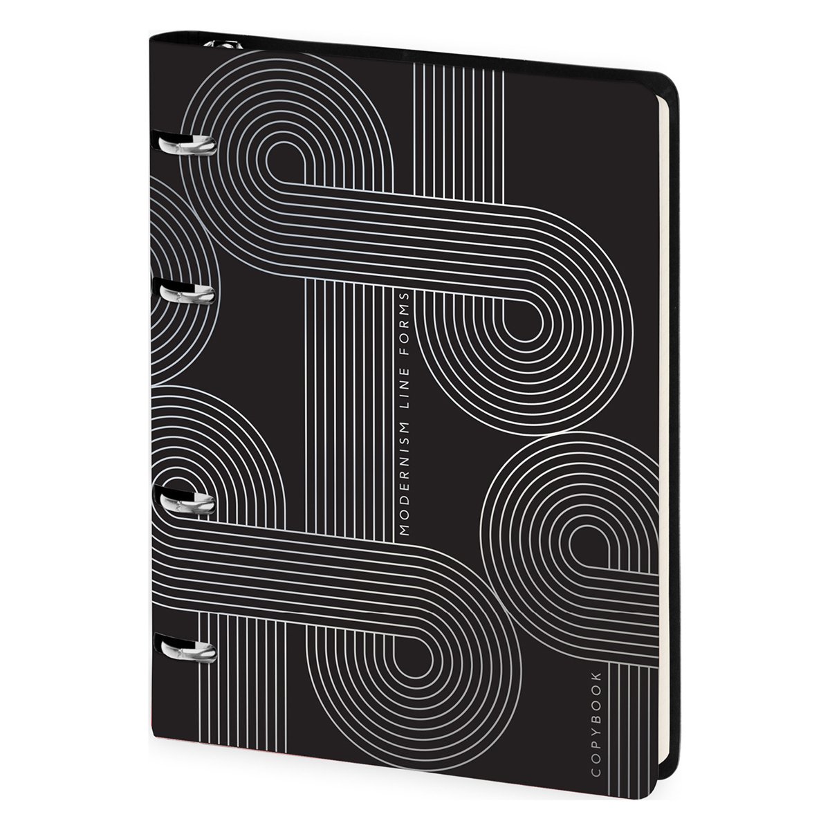 превью Тетрадь на кольцах А5, 80л. ЛАЙТ, кожзам, Greenwich Line «Elaborate shapes», тон. блок
