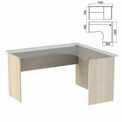 Стол компактный ЧАСТЬ 2 «Арго»1400×1200х760 ммправыйясень шимо
