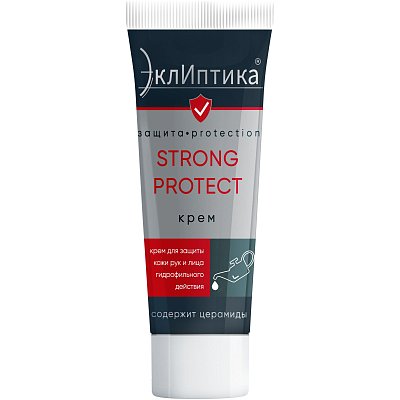 Крем защитный для рук и лица гидрофильный ЭклИптика STRONG PROTECT,100мл