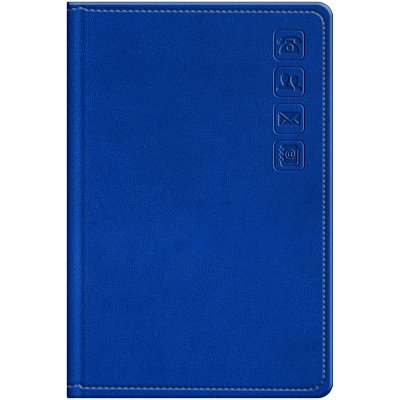 Телефонная книга А7, 64л., кожзам, BG «Winner. Bright blue», с вырубкой
