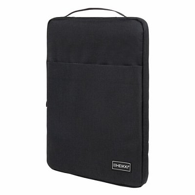 Чехол для ноутбука HEIKKI OPTION MAX 15.6'' (ХЕЙКИ), с ручкой и карманом, черный, 39×27х3 см