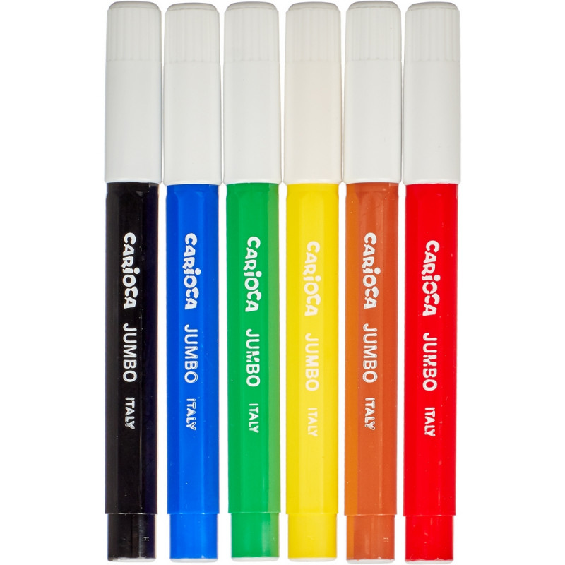 Фломастеры Carioca Jumbo (6 цветов) - купить в Москве оптом и в розницу ...