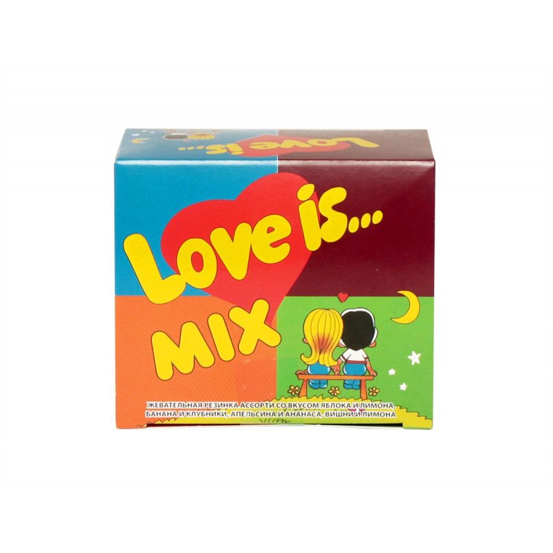 Жевательная резинка Love is Микс 84 г (20 штук в упаковке)