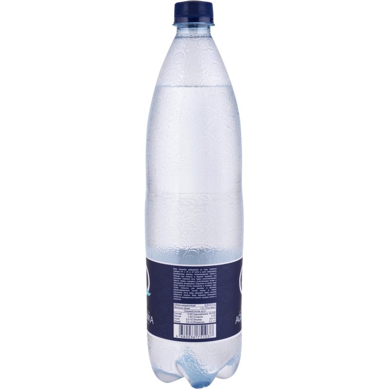 Вода минеральная Акваника газированная 1 л (12 штук в упаковке)