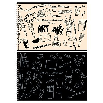 Альбом для рисования 24л., А4, на гребне BG «Mono-art»