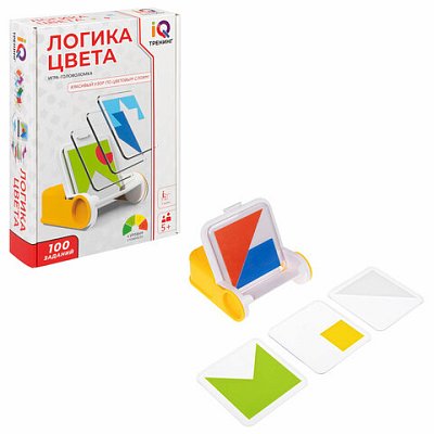 Настольная логическая игра IQ ТРЕНИНГ «Логика цвета», 1TOY