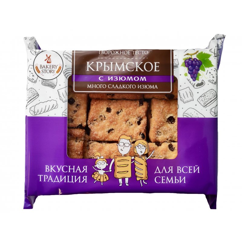 превью Печенье сдобное Bakery Story Крымское Изделие с изюмом 500 г